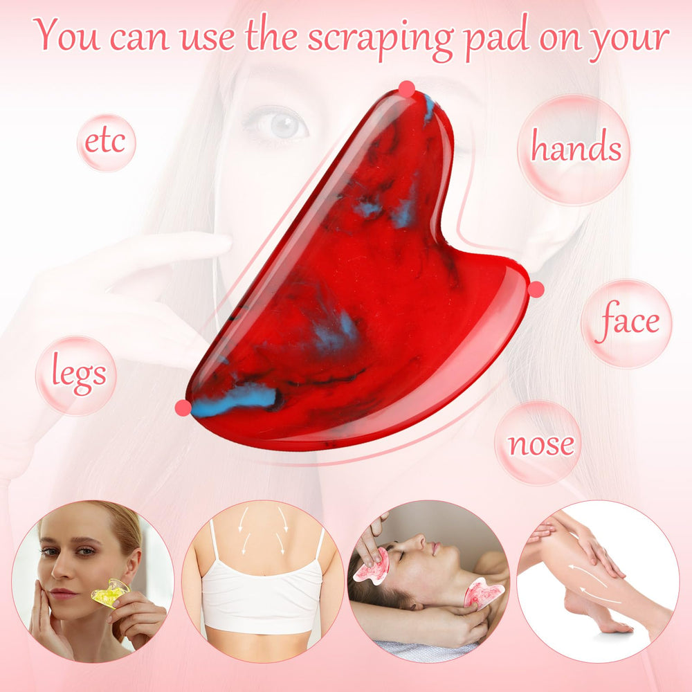 Sherr heart-shaped gua sha tool yellow portable and travel-ready.