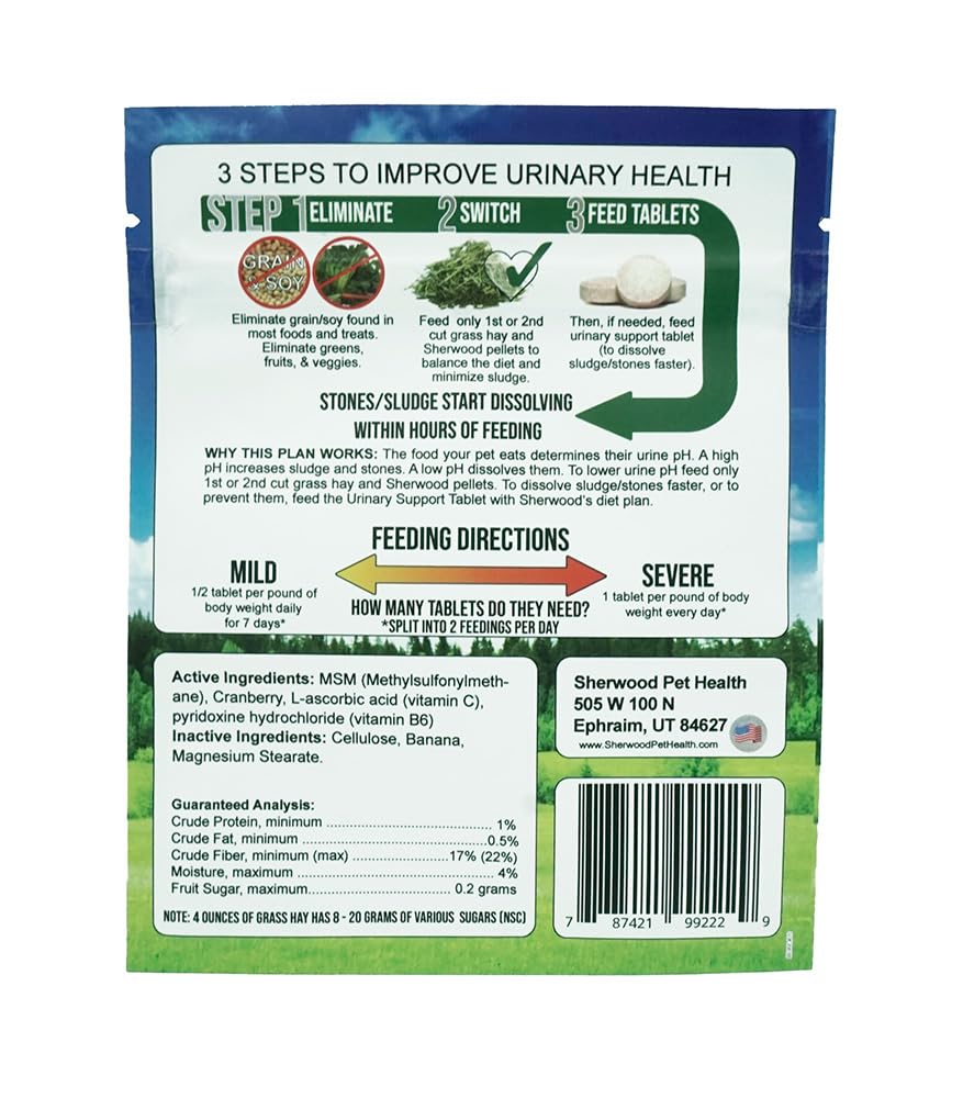 Close-up of Urinary Support tablets showing cranberry flavor for daily dosing.