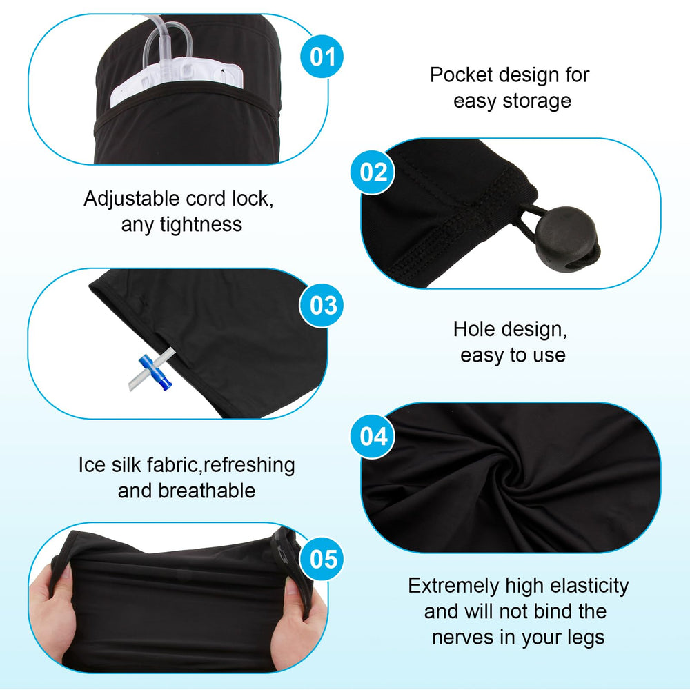 SHFGYG catheter leg bag holder adjustable strap for a snug fit