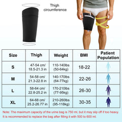 SHFGYG catheter leg bag holder side view showcasing breathable fabric