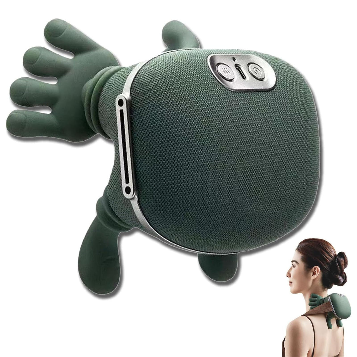 SHGTS Real Touch Heat Massager neck-massage-action enhances relaxation and muscle comfort.