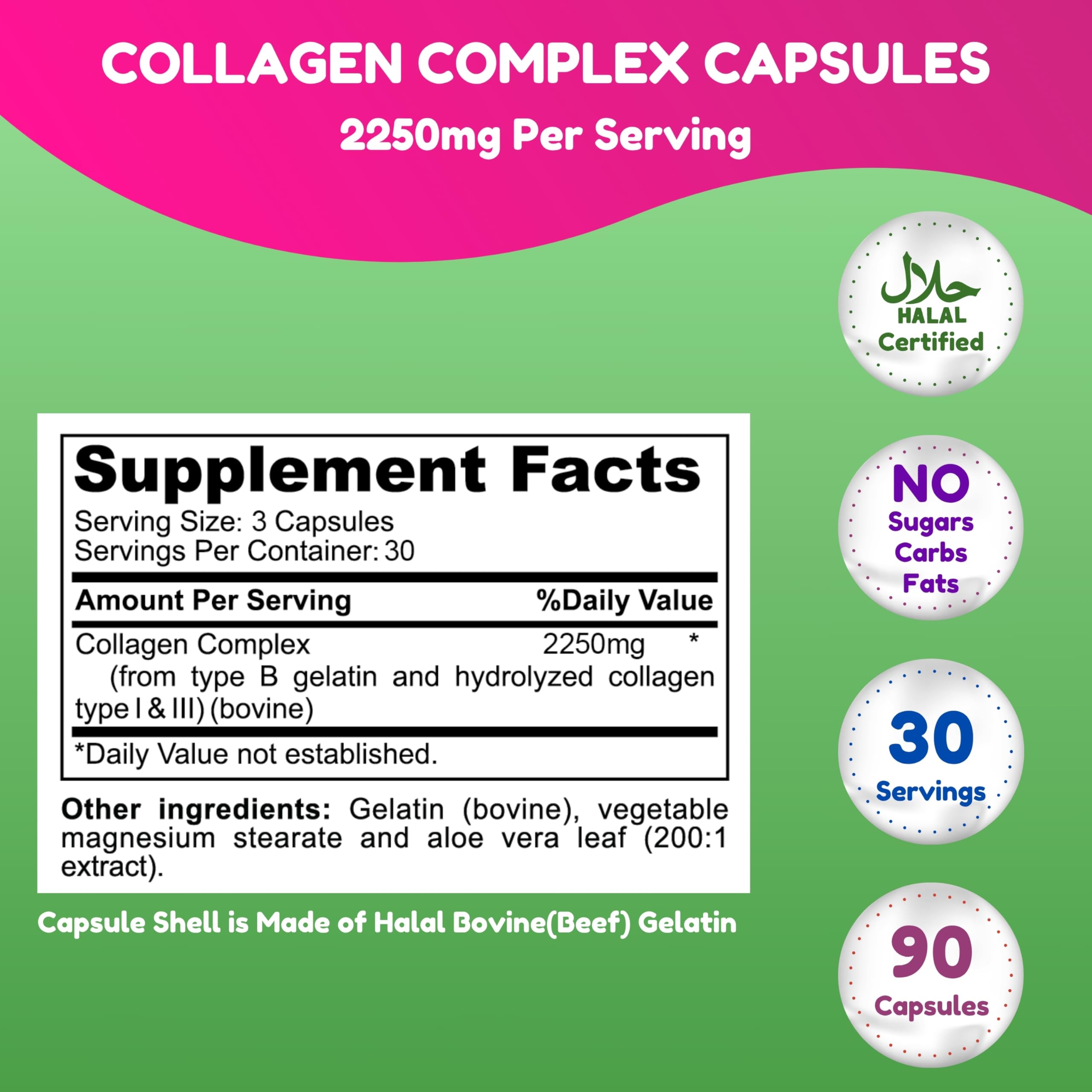 SHIFAA NUTRITION collagen capsules close-up highlighting easy daily intake.