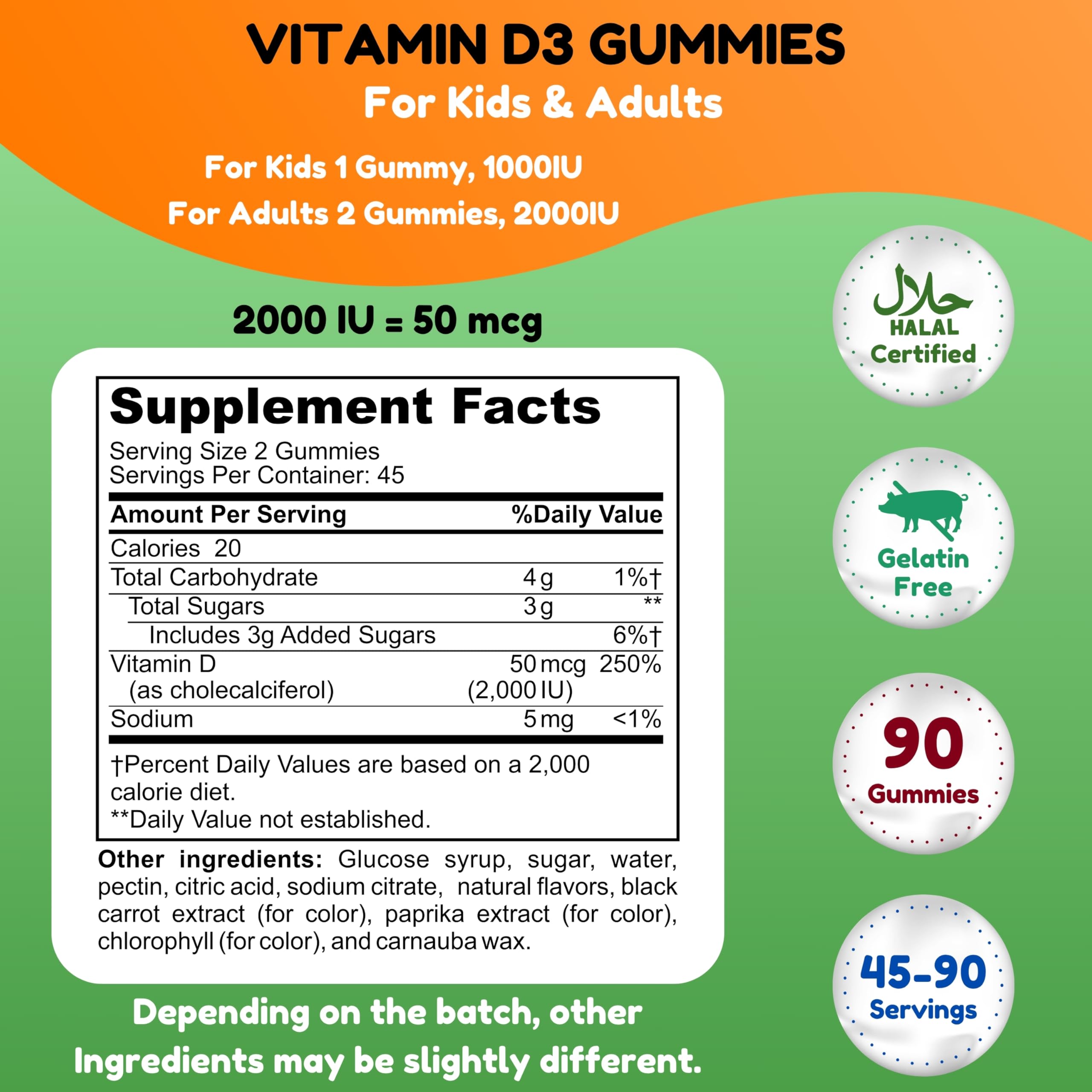 SHIFAA NUTRITION gummies with coconut oil for better absorption.