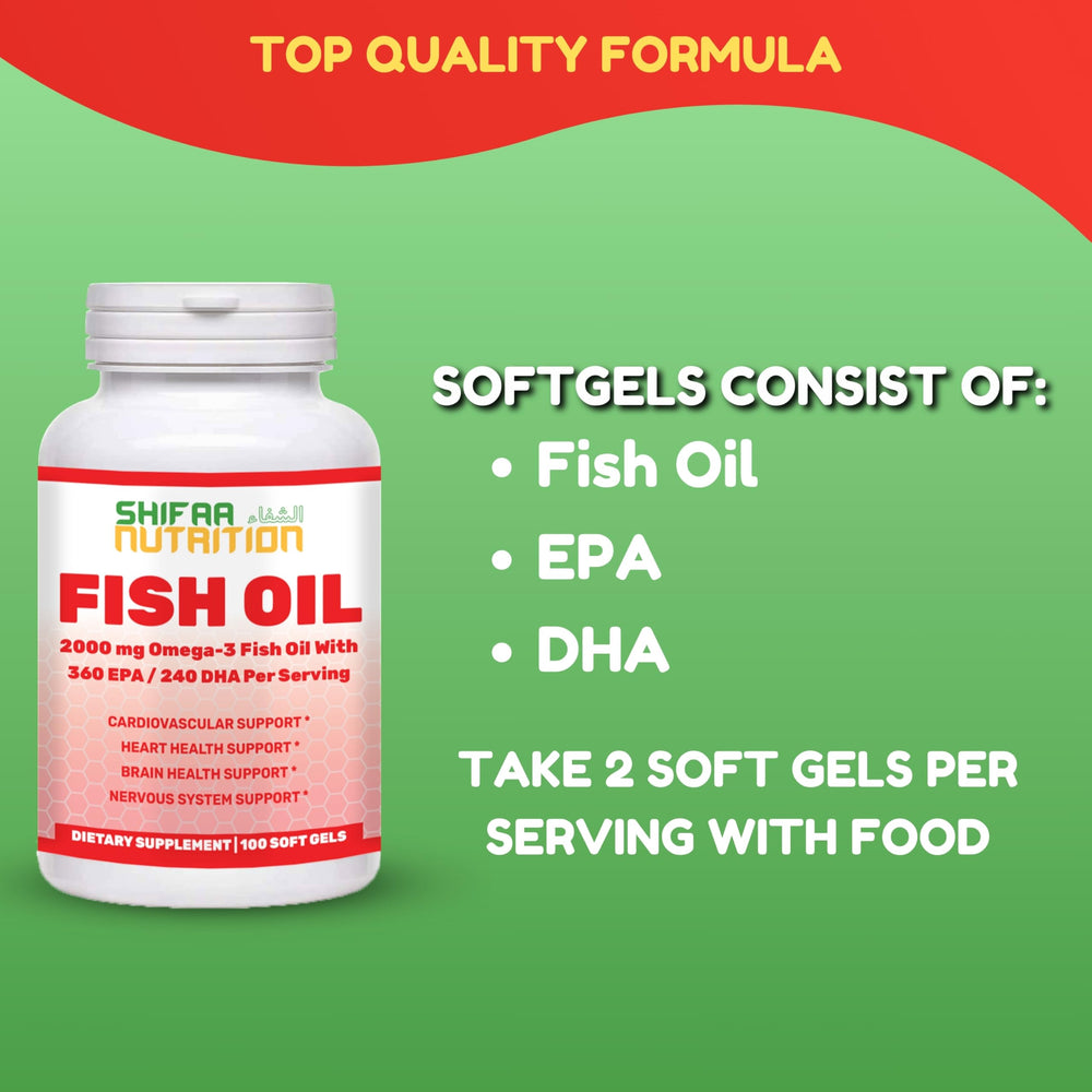 SHIFAA NUTRITION Easy-to-swallow capsules in a convenient bottle
