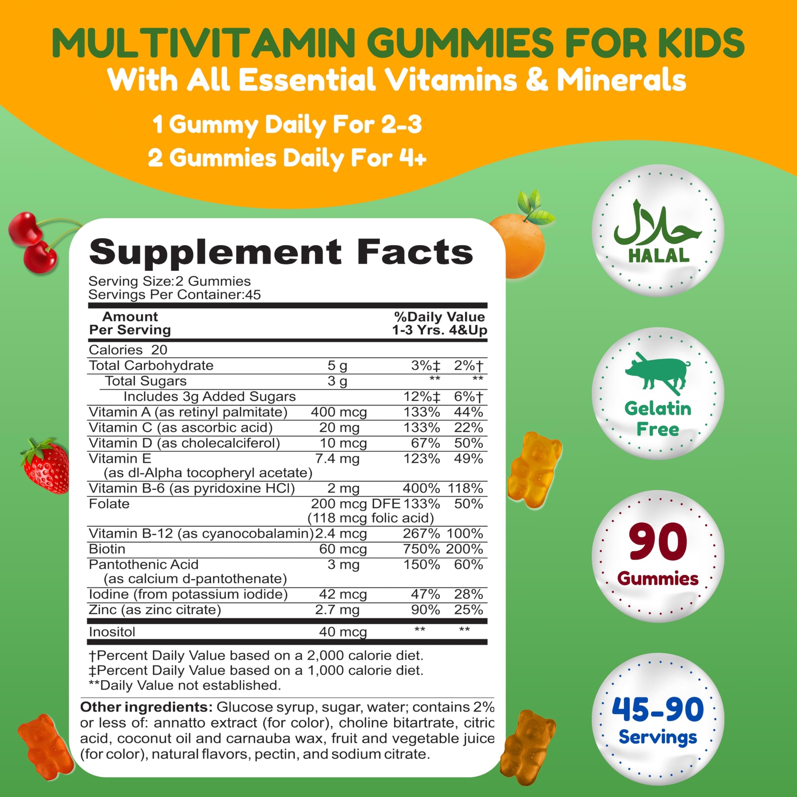 SHIFAA NUTRITION cherry flavor gummies for kids