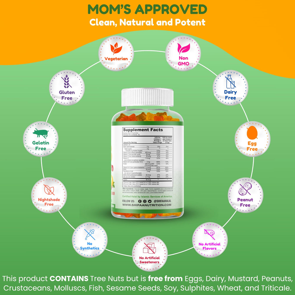 SHIFAA NUTRITION orange flavor gummies for kids