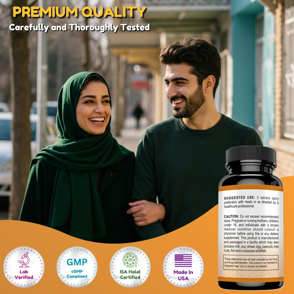 SHIFAA NUTRITION Made in USA facility seal on packaging.