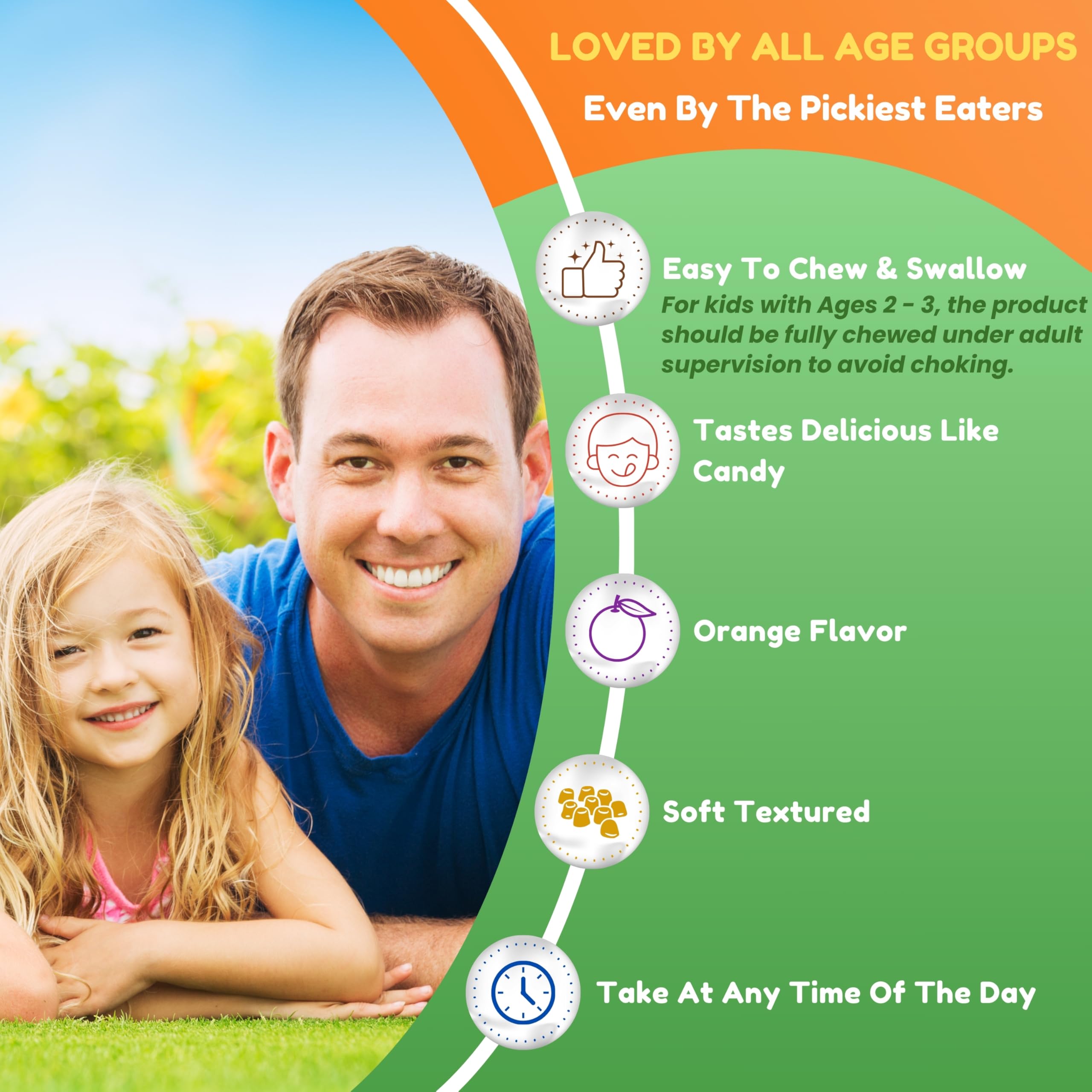 SHIFAA NUTRITION Serving two gummies visual for easy daily use.