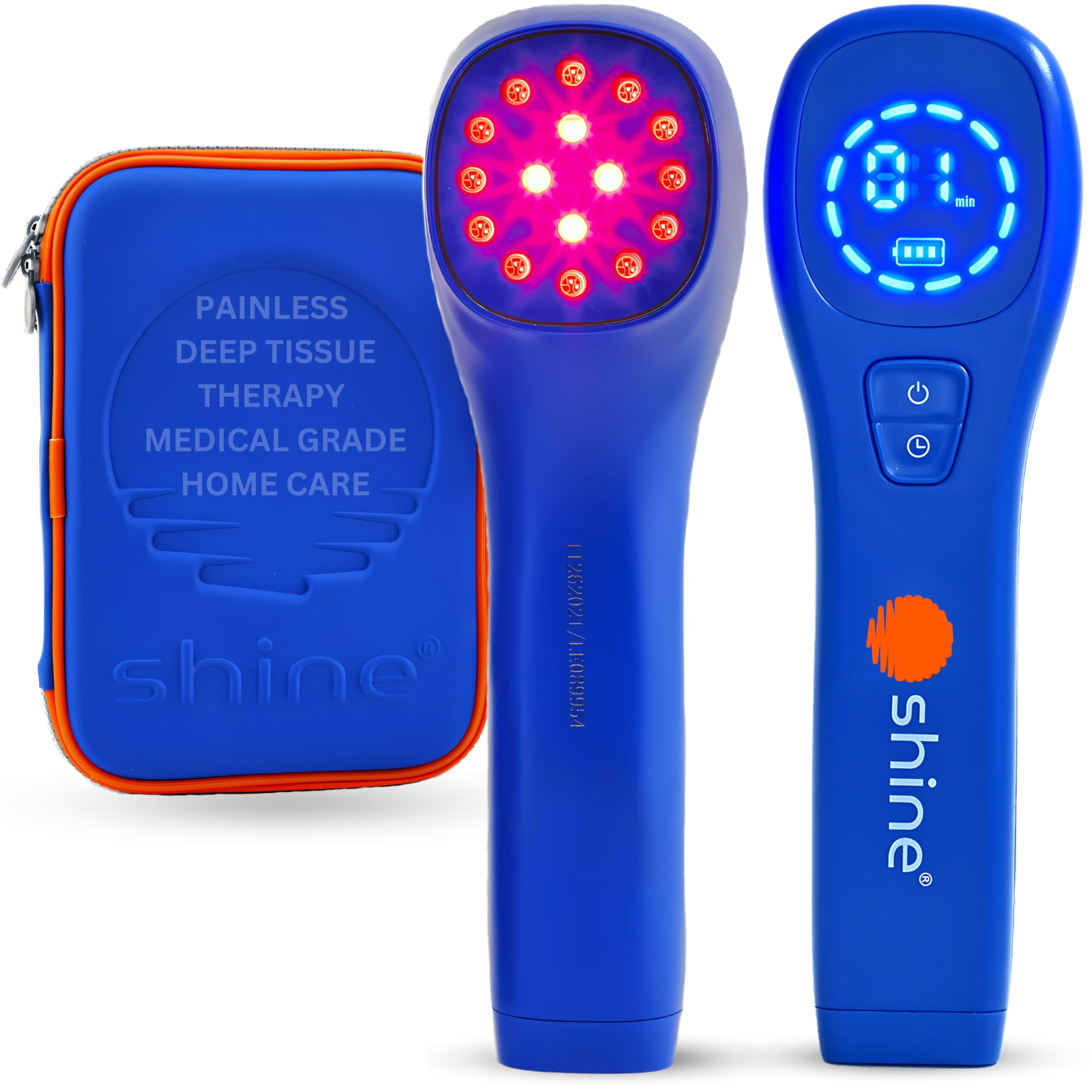 SHINE Relief 660nm red light for surface skincare support.