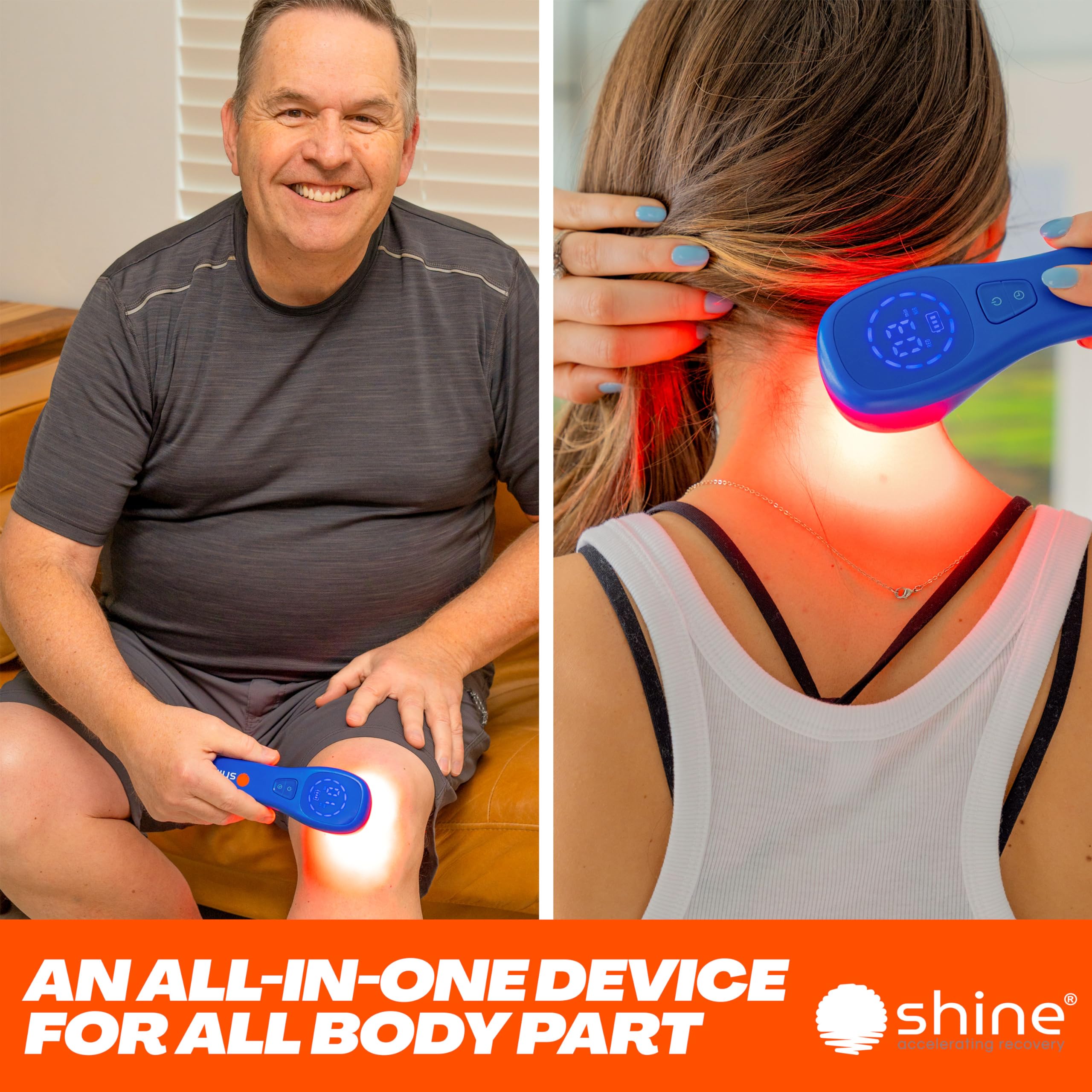 SHINE Relief protective glasses included for safe sessions.