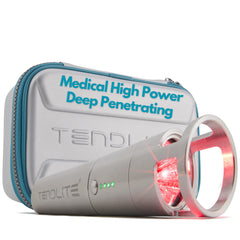 SHINE Tendlite Pro side view - ergonomic grip for targeted therapy at home.