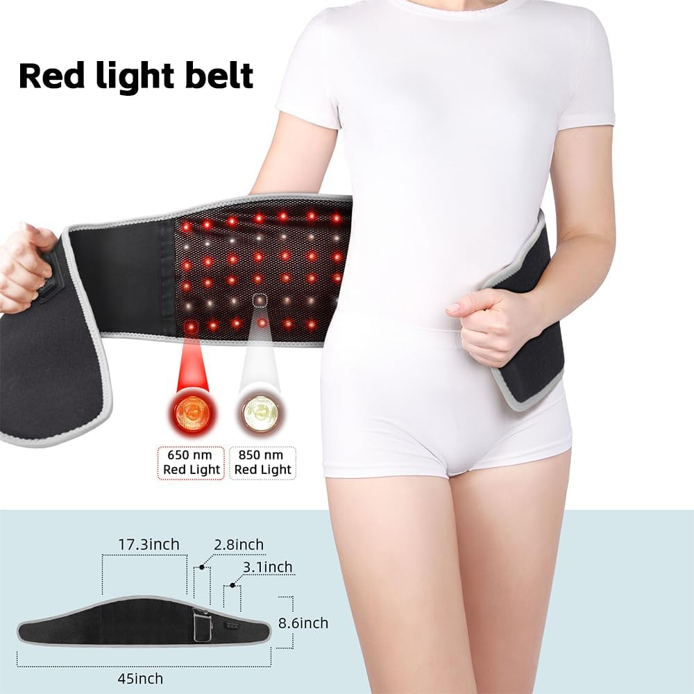 SHINE WELL back massager belt offers 3 heating levels to customize comfort