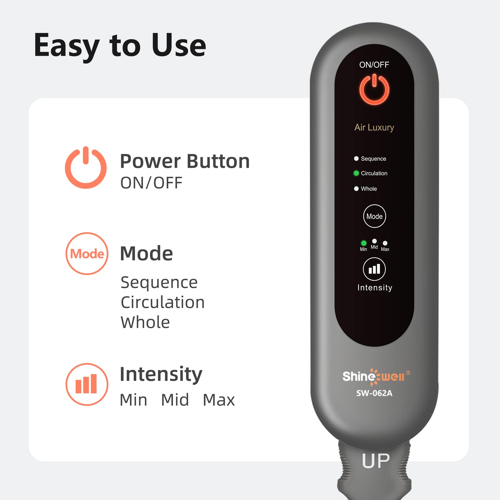 SHINE WELL massager suitable for home or office use to ease tension