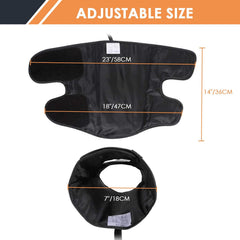 Soft fabric lining inside the calf massager for comfortable use.