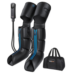 SHINE WELL Leg Compression Massager front view, compact design for post-workout recovery.