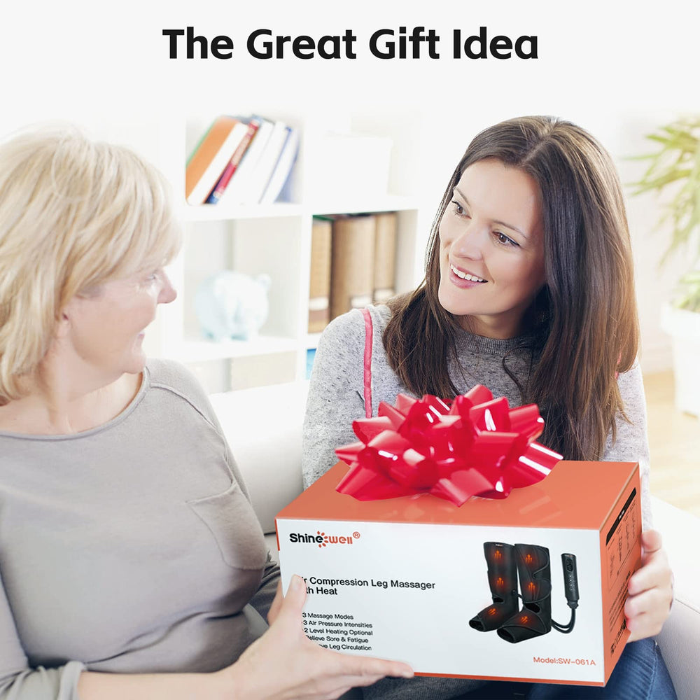 SHINE WELL leg massager in gift-ready packaging for a thoughtful present.