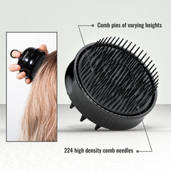 SHINLEA 2 in 1 scalp massager 244-pin comb for detangling and minimizing breakage