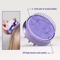 SHINLEA two-sided design on scalp massager for detangling