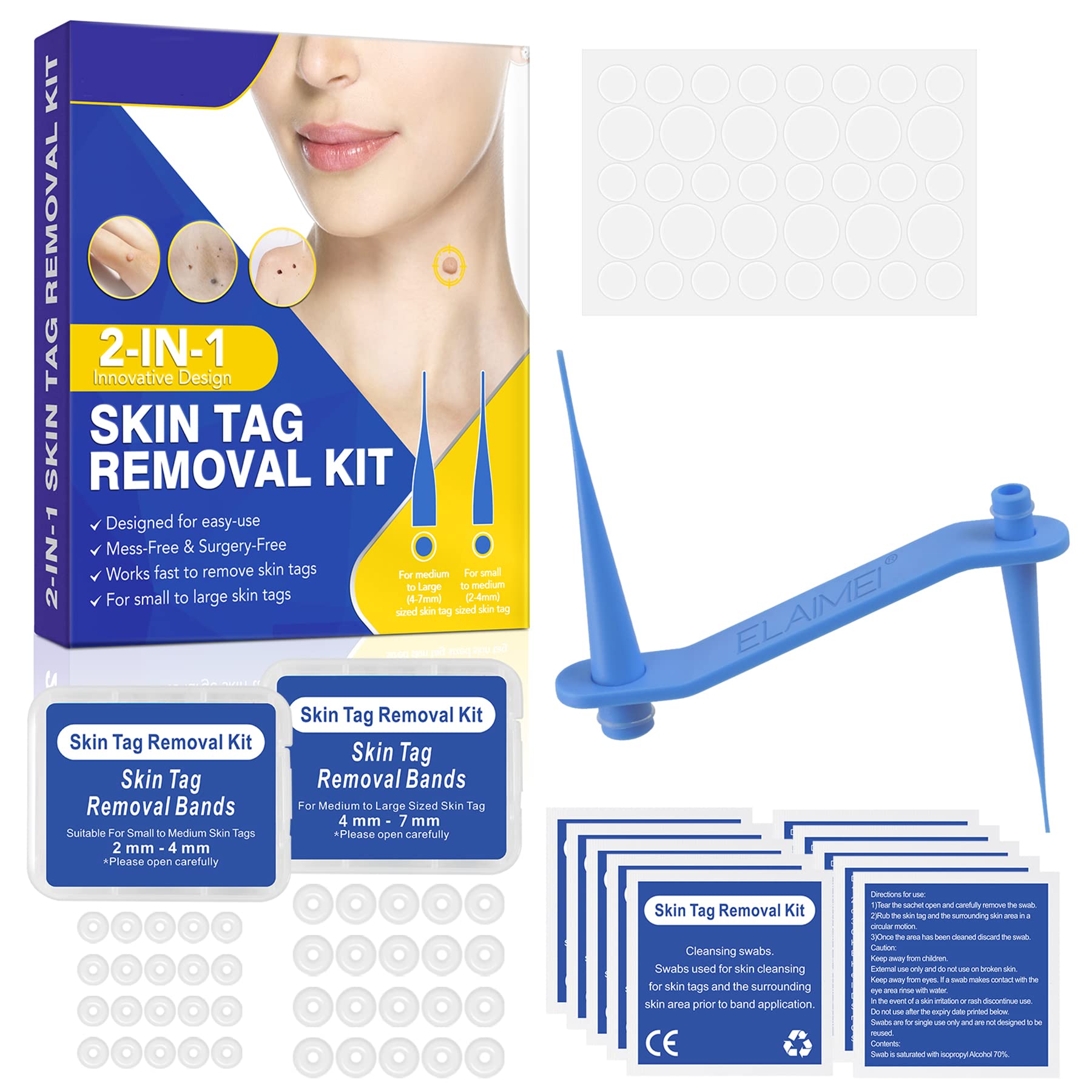 SHISUIZHE Skin Tag Remover Pen in hand for easy at-home treatment.