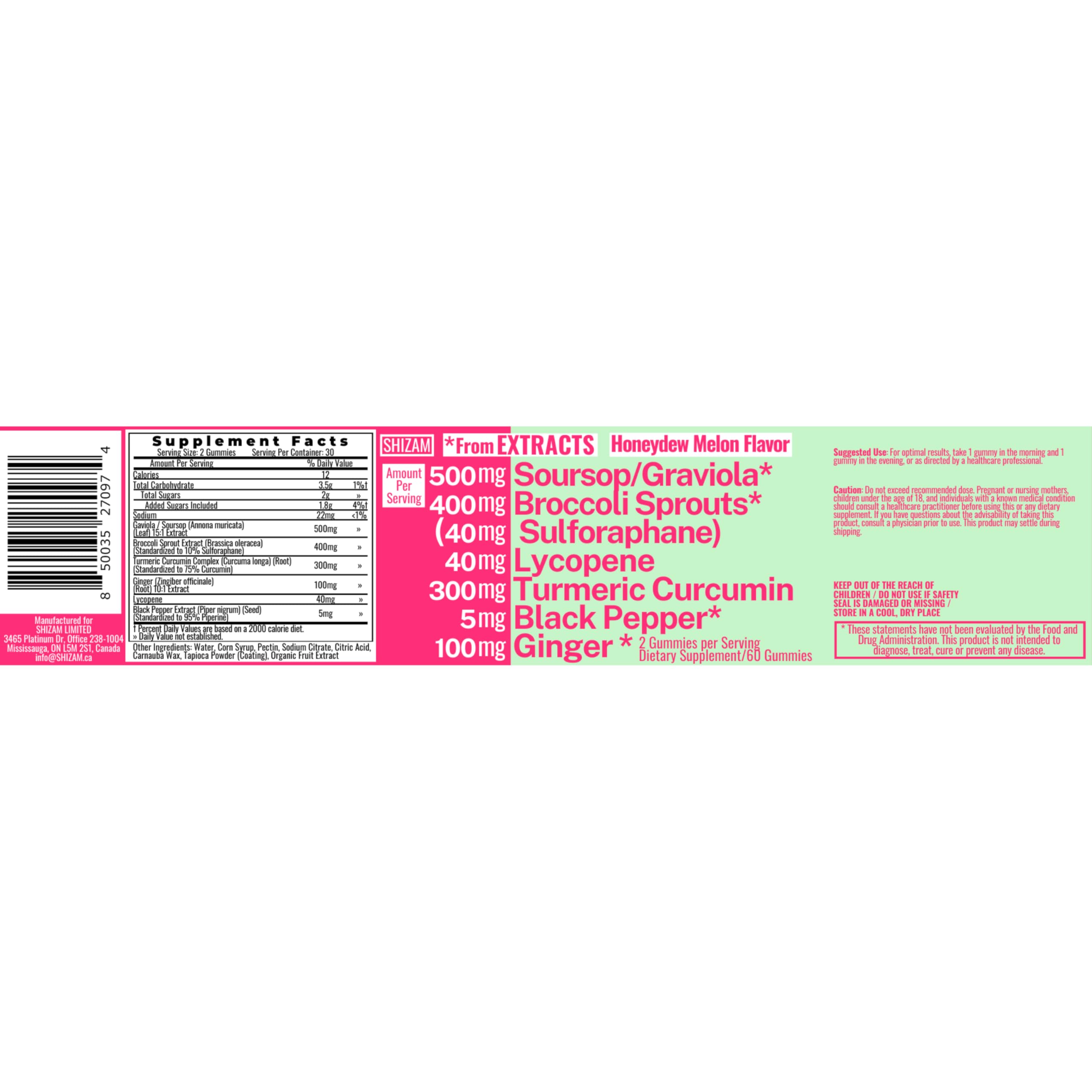 SHIZAM gummies produced in CGMP-certified facility for quality assurance.
