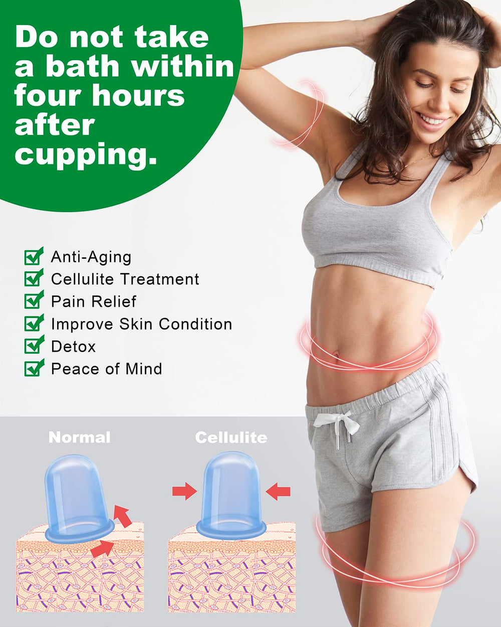 SHKIBY cupping silicona mejora la circulacion para piel nutrida