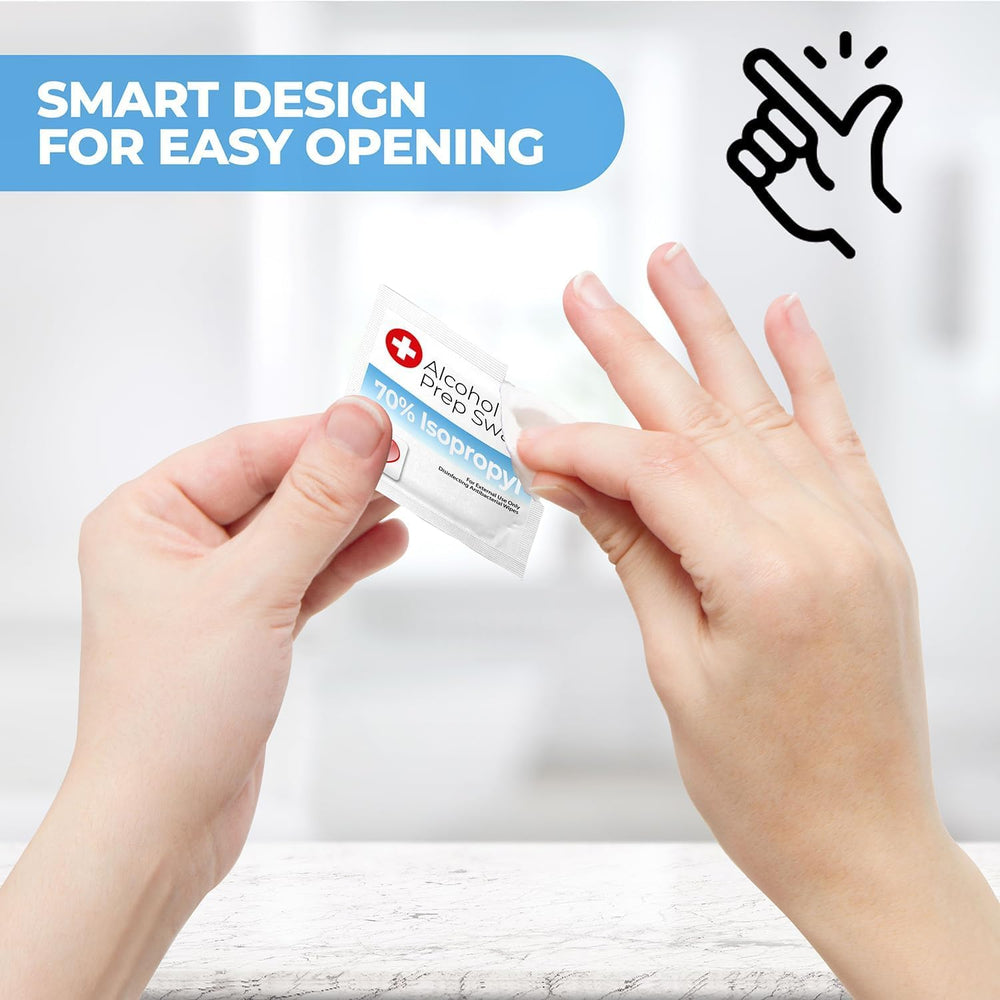 Shop Square 70% isopropyl alcohol wipes for quick skin prep and cleaning.