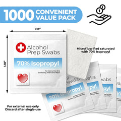 Shop Square Alcohol Prep Pads in sterile packaging for safety and on-the-go use.