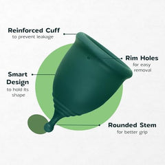 SHORDY cup easy insertion for comfortable use.