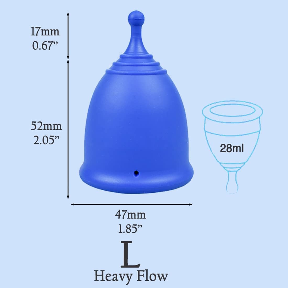 SHORDY large cup insertion guide boosts confidence during placement.