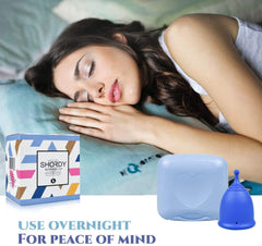 SHORDY large soft silicone cup offers gentle comfort and easy insertion.