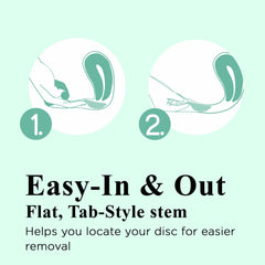 SHORDY Disc showcasing 65ml capacity for extended wear.