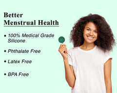 SHORDY Reusable Menstrual Disc Small wears up to 12 hours for long-lasting comfort.