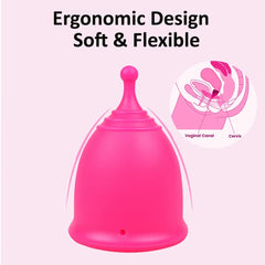 SHORDY small cup being removed shows effortless removal and grip.