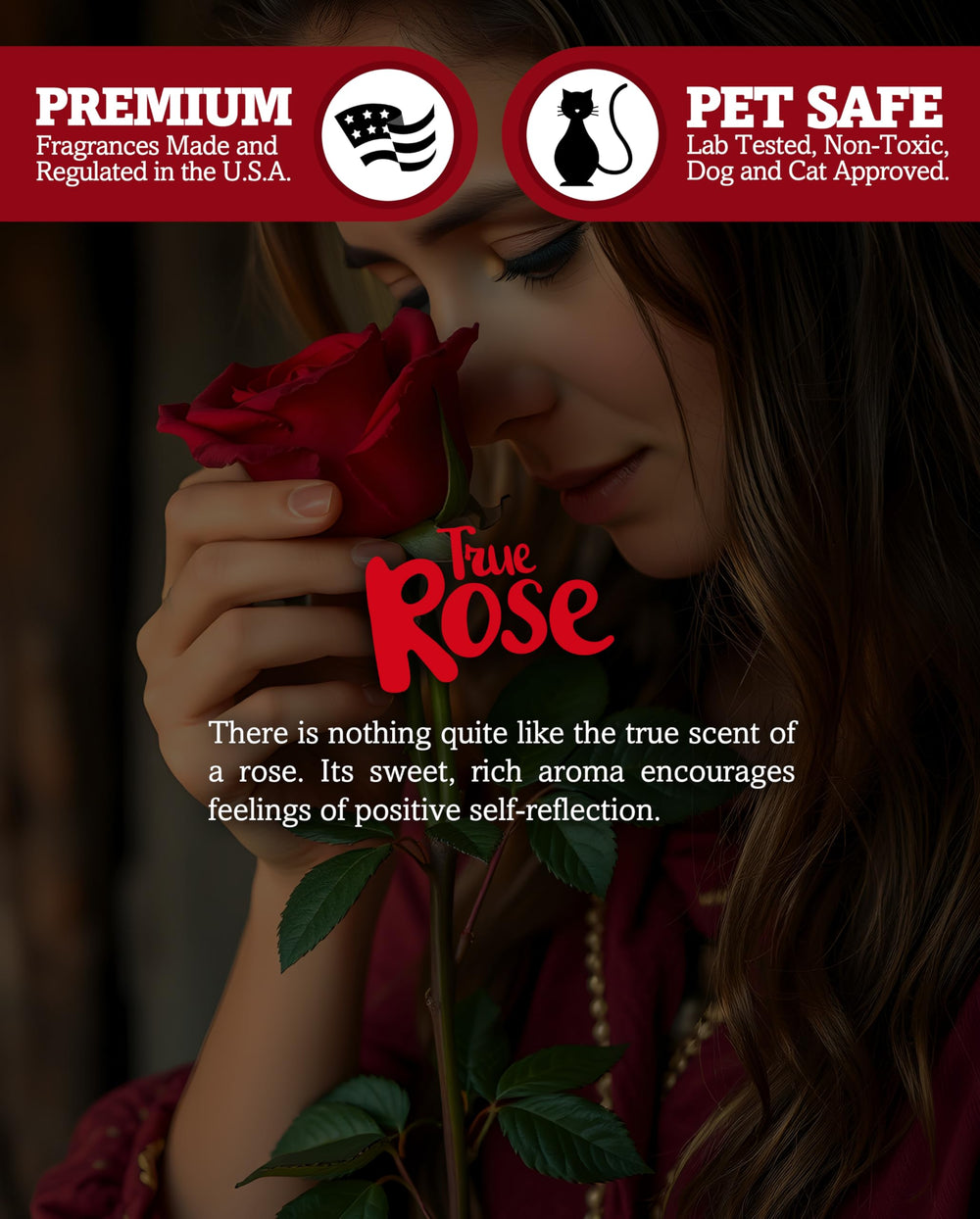 Shortie's True Rose candle with natural fiber wick promotes a soot-free glow.