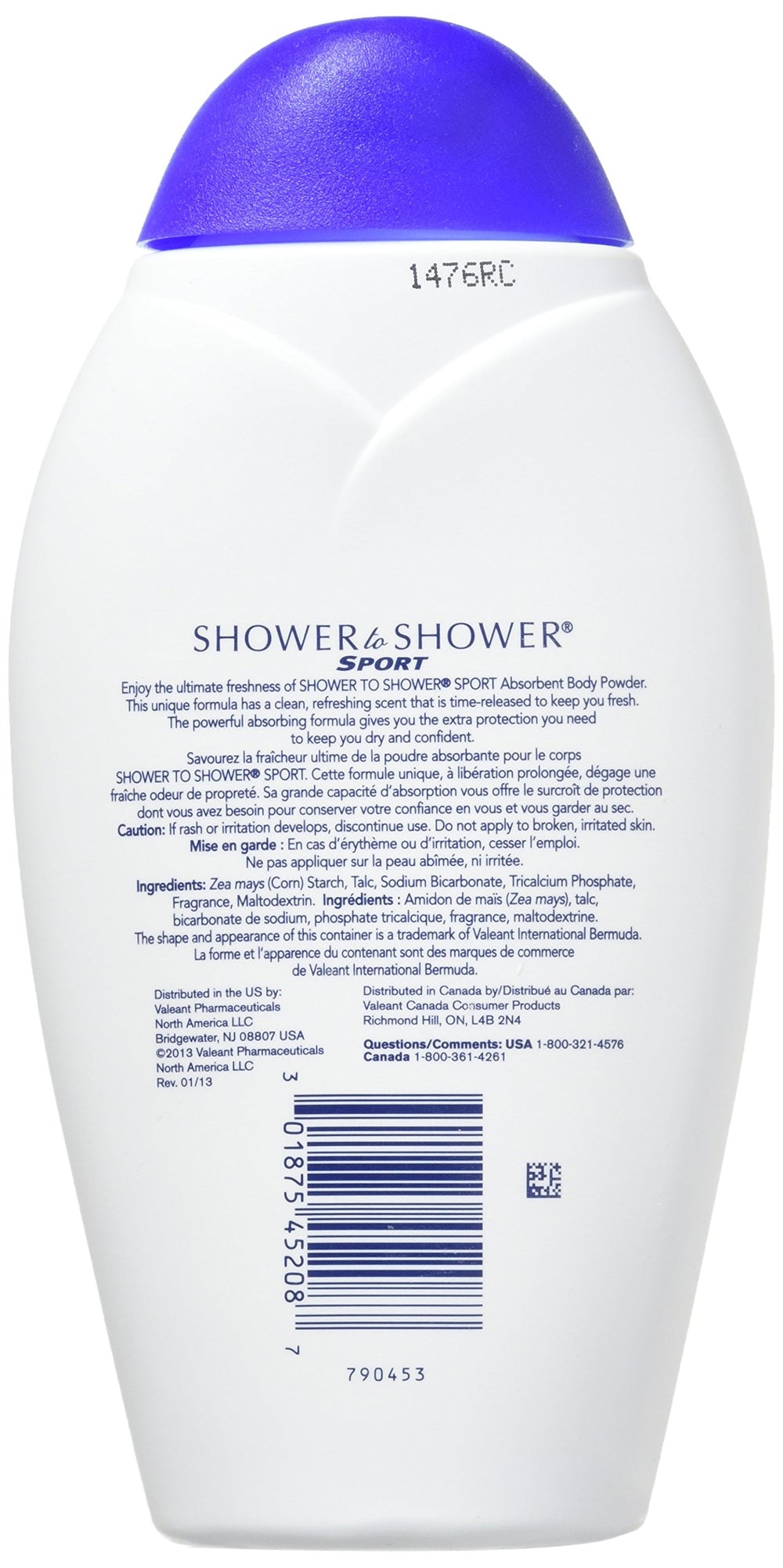 Shower To Shower Sport Body Powder applying scene highlights smooth, friction-reducing application