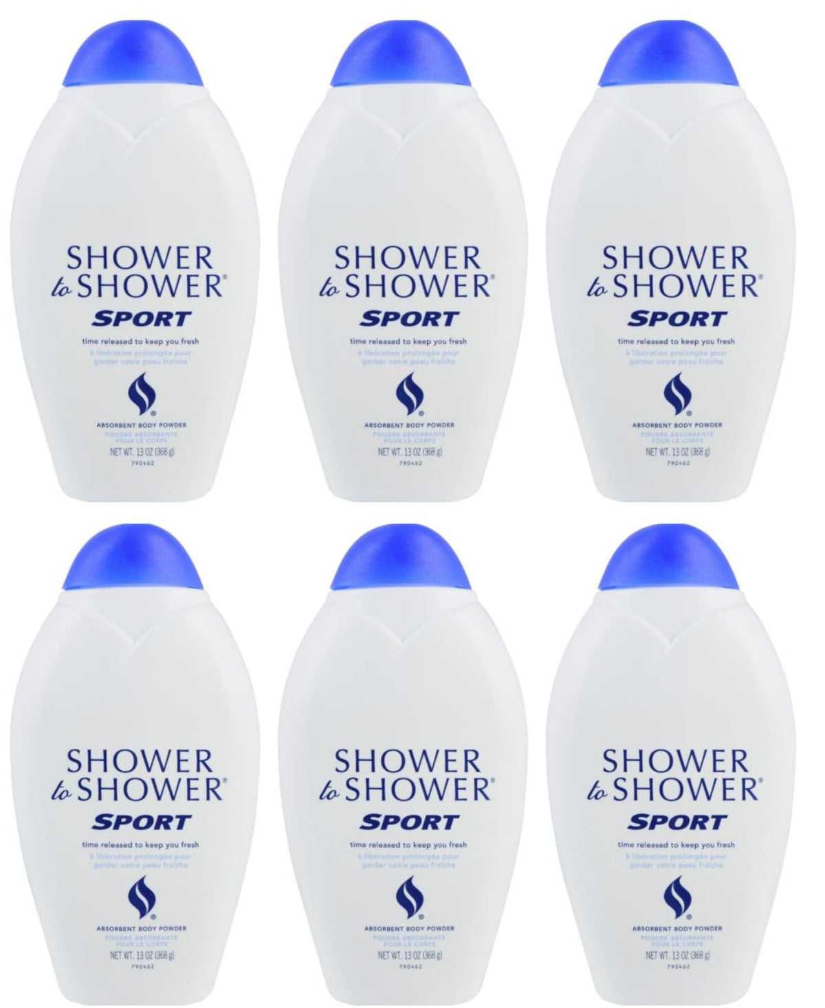 Shower To Shower Sport Powder bottle for quick post workout refreshment