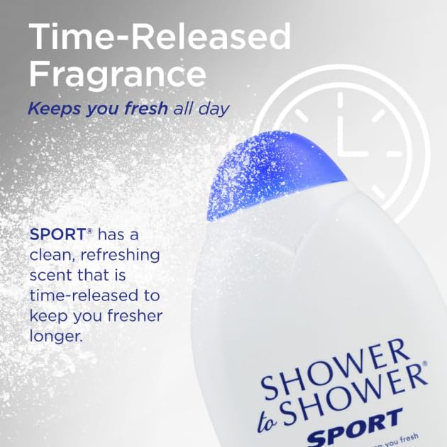 Shower To Shower Sport Powder in gym bag ready for workouts