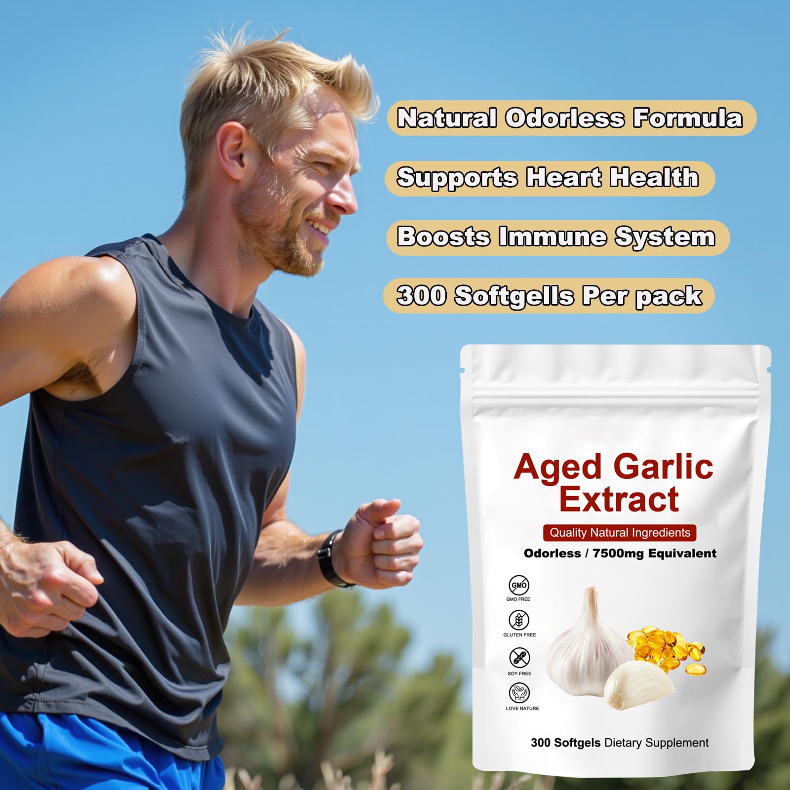 Aged garlic extract 15:1 concentrate from Shrandi Elare labeling