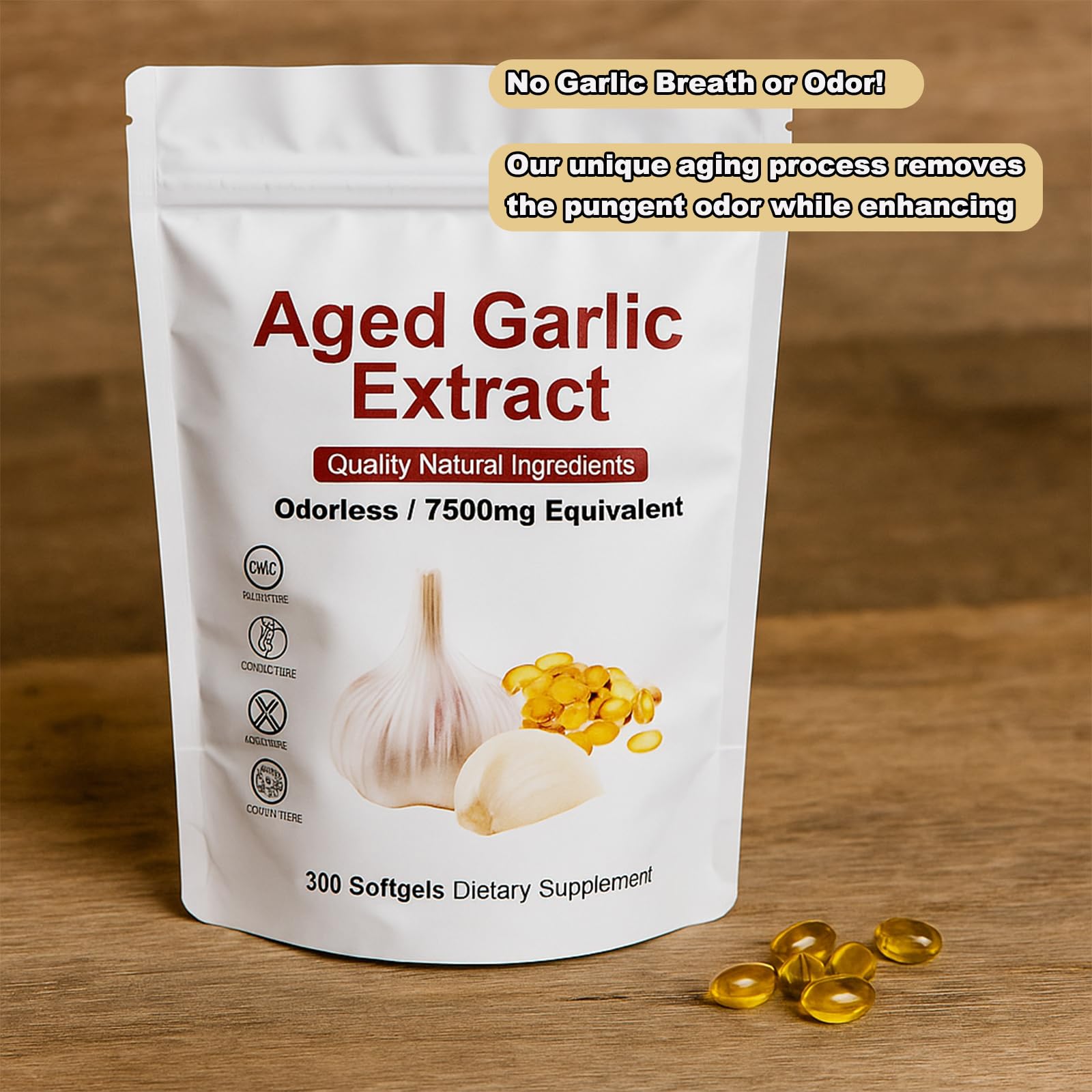 Shrandi Elare softgels inside bottle ready for storage
