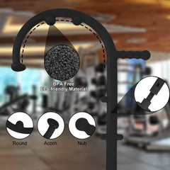 Shrdaepe round knob close-up for larger muscle groups and smooth glides.