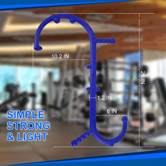 Shrdaepe trigger point cane on back and shoulders targeting tight knots.