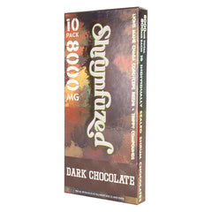 Dark chocolate coated gummy showcasing tasty, convenient brain-boosting snack