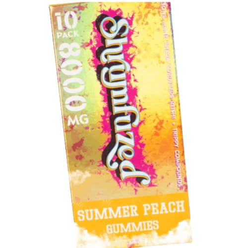 Shrumfuzed immune mushroom gummy bottle promotes daily wellness and focus.