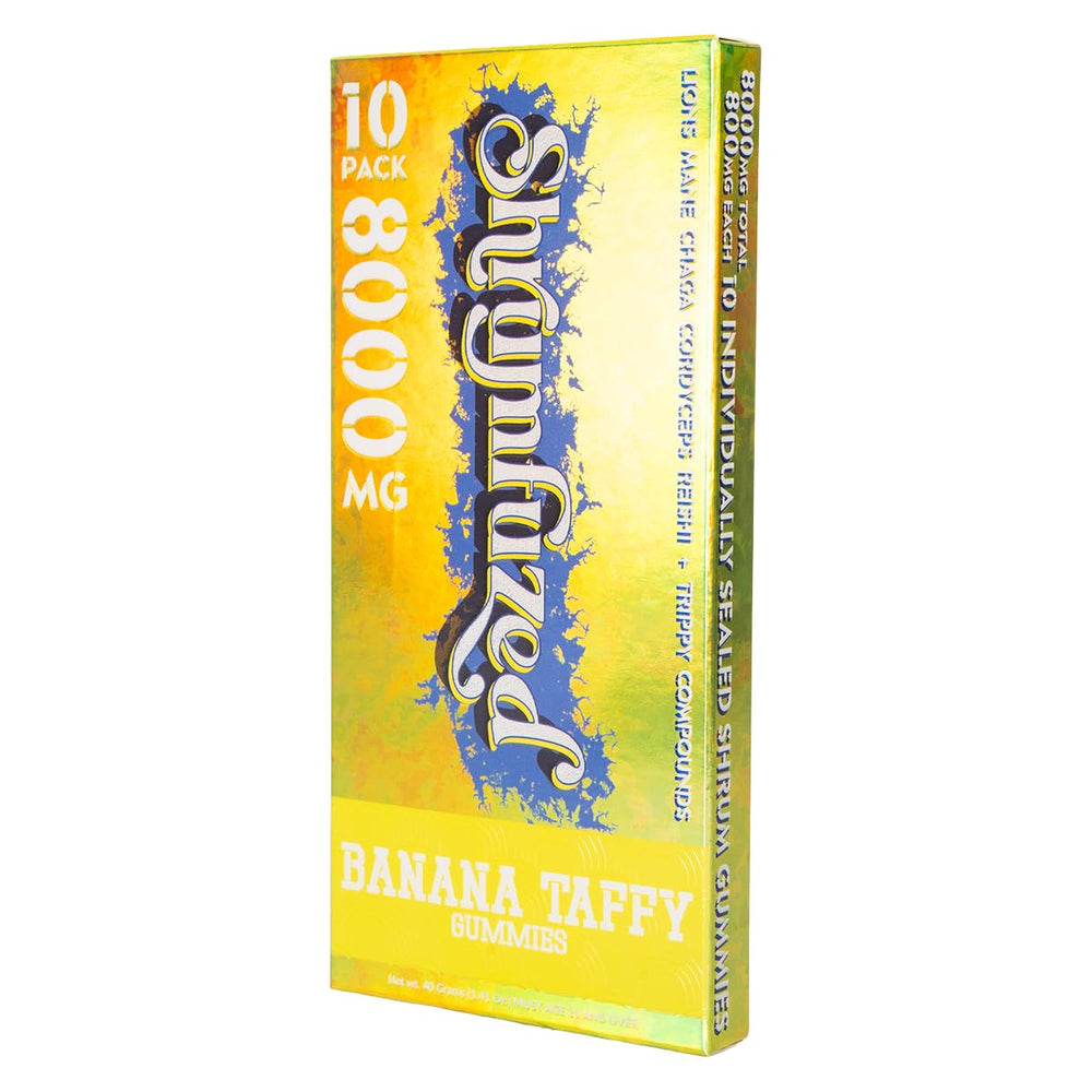 Shrumfuzed mushroom blend ingredients visual emphasizing energy and mental clarity.