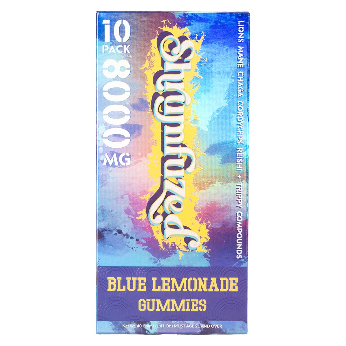 Shrumfuzed nootropic gummy 8000mg bottle for convenient daily focus and energy.
