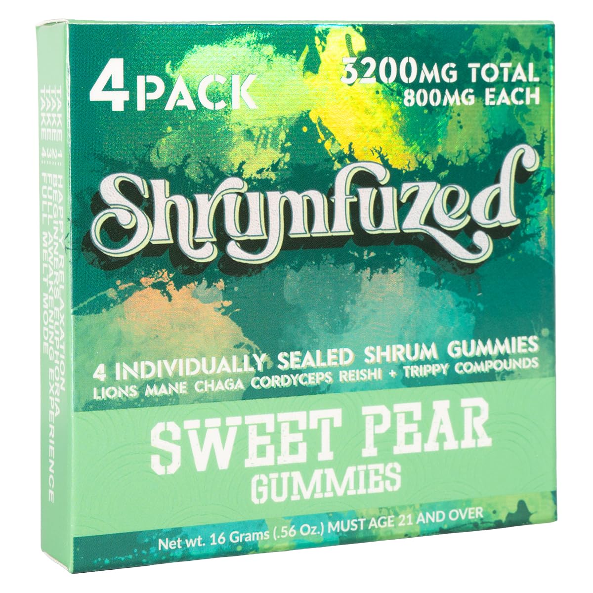 Shrumfuzed nootropic gummy close-up of the gummy pack