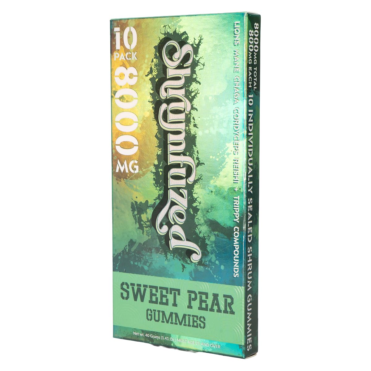 Shrumfuzed nootropic gummy packaging seal emphasizing product integrity