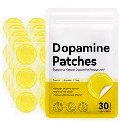 Shuangjia Dopamine Patches Extra Strength box front shows vegan mood support packaging.