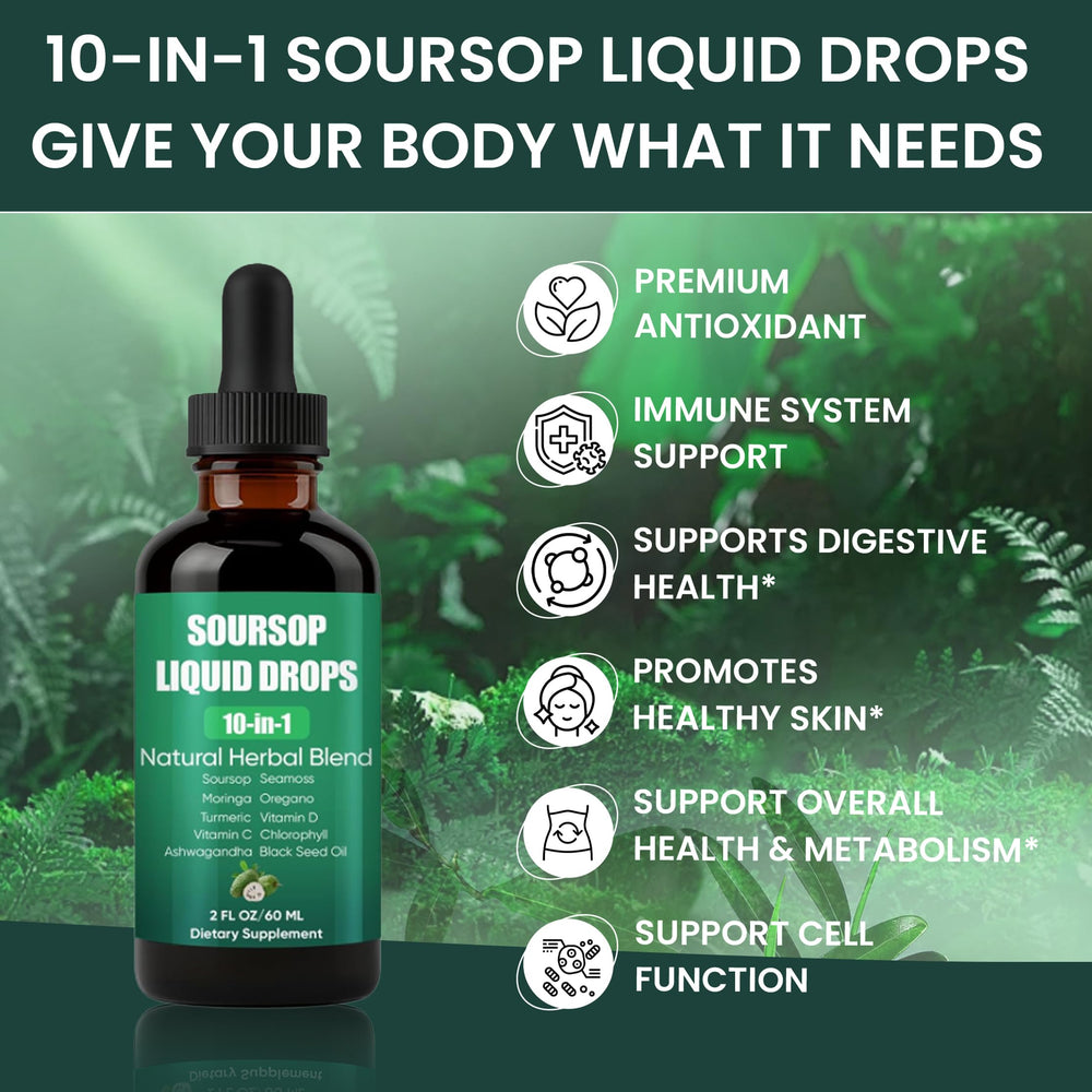 Shwfhi Soursop 10-in-1 blends sea moss and turmeric for natural wellness.