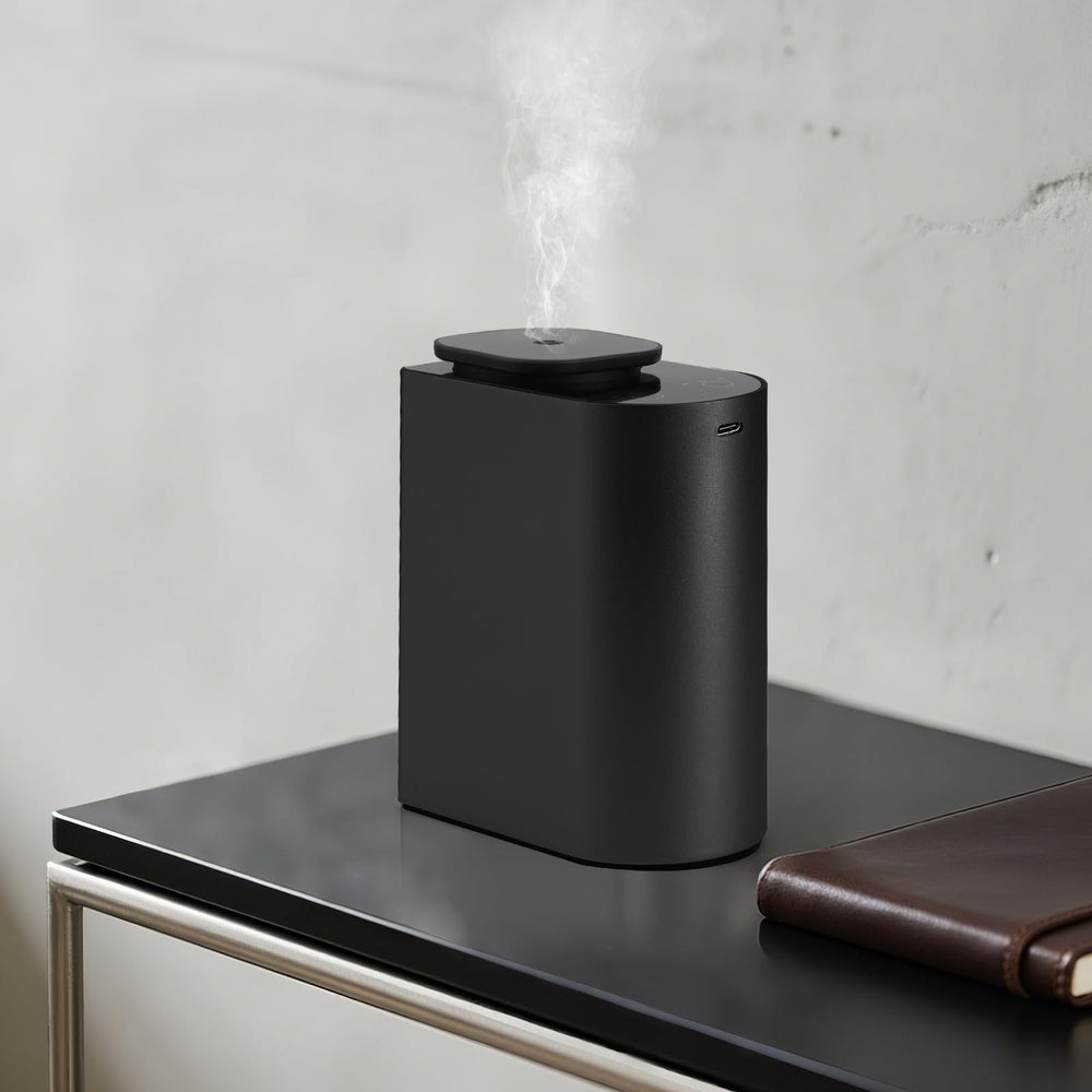 SHXMZS intermittent mist mode paired with timer for flexible diffusion